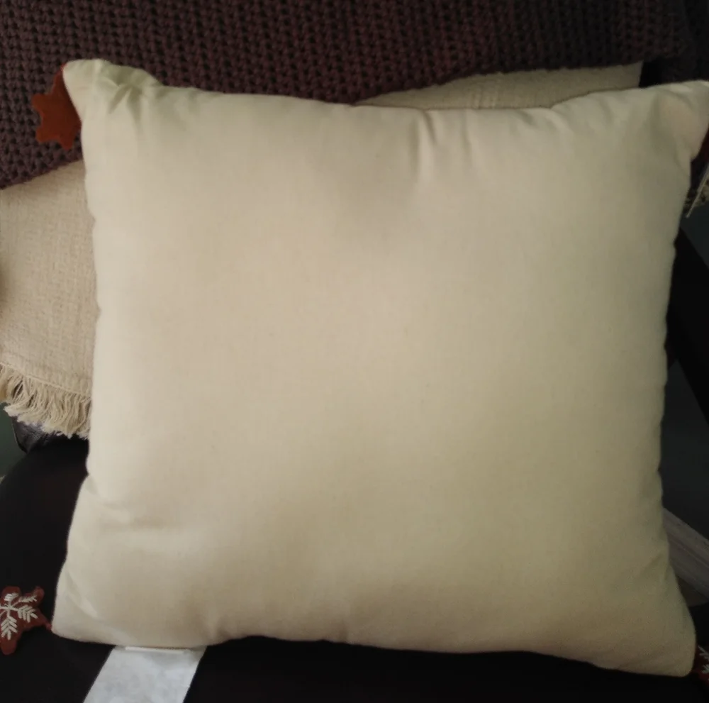 Holiday Joy Pillow with Brown and White Accents